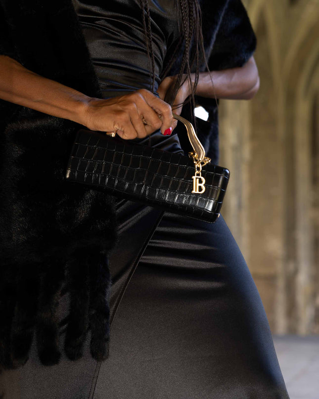 BO01927 POCHETTE ECOCOCCO NERO