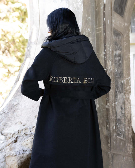 CAP0761 CAPPOTTO DOPPIOPETTO NERO