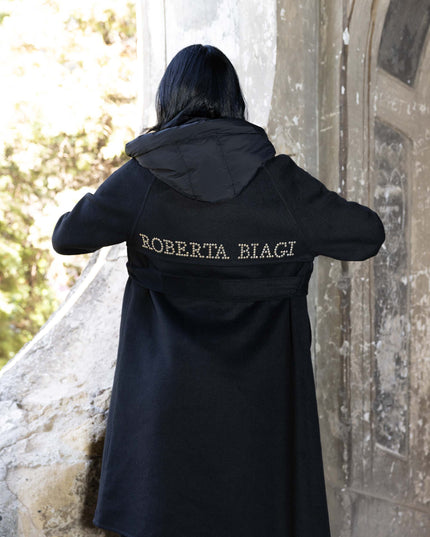 CAP0761 CAPPOTTO DOPPIOPETTO NERO