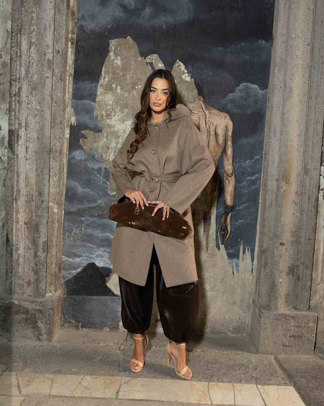 CAP0759 CAPPOTTO LUNGO BEIGE