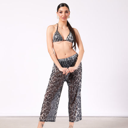 Costume maculato con pantalone coordinato – Roberta Biagi