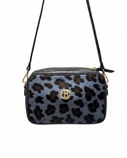 BO01883 BORSA BAULETTO MACULATO AZZURRO