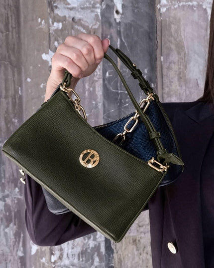 BO01899 BORSA PICCOLA TRAPEZIO VERDE
